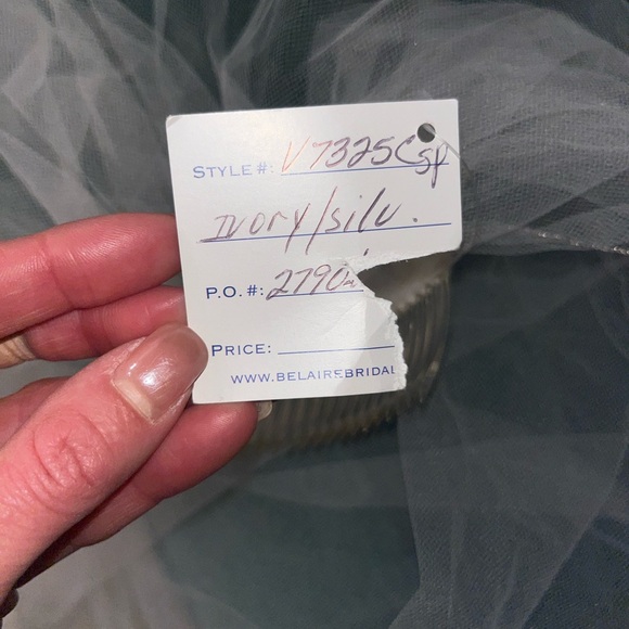 Cathedral-length Lace Veil from Belaire Bridal - Picture 5 of 5